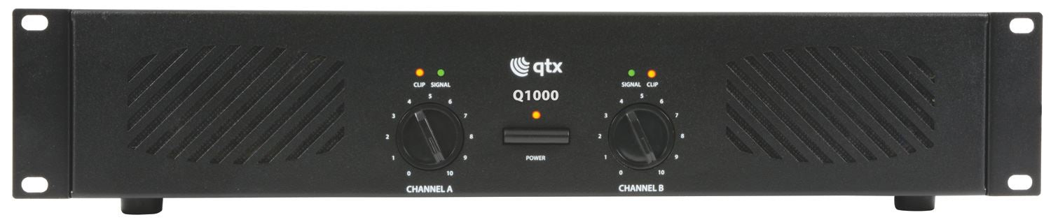 QTX Q1000 Power Amplifier 2 x 500 Watt