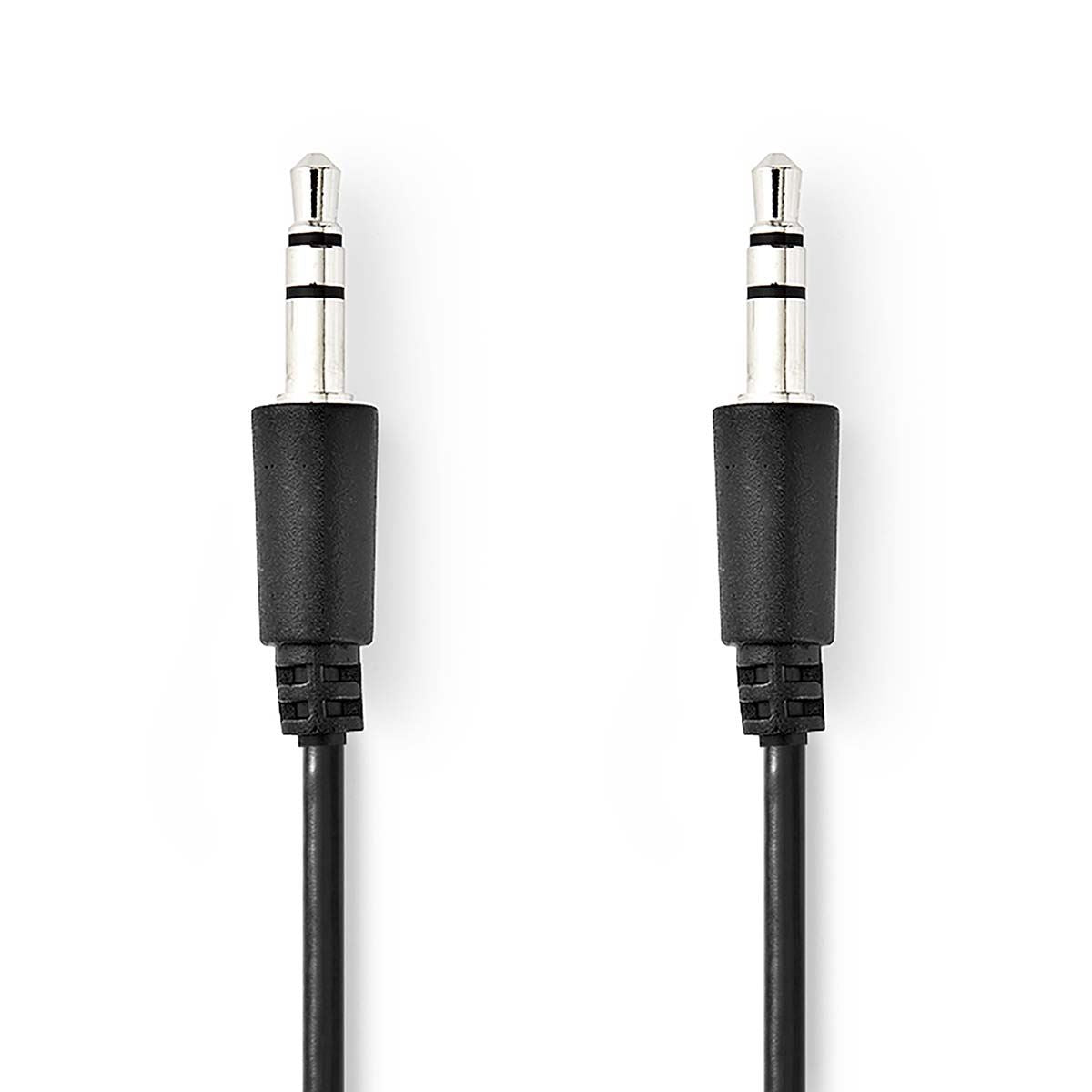 Nedis Stereo Audio Cable | 3.5 mm Male | 3.5 mm Male | Nickel Plated | 1.00 m | Round | Black | Label