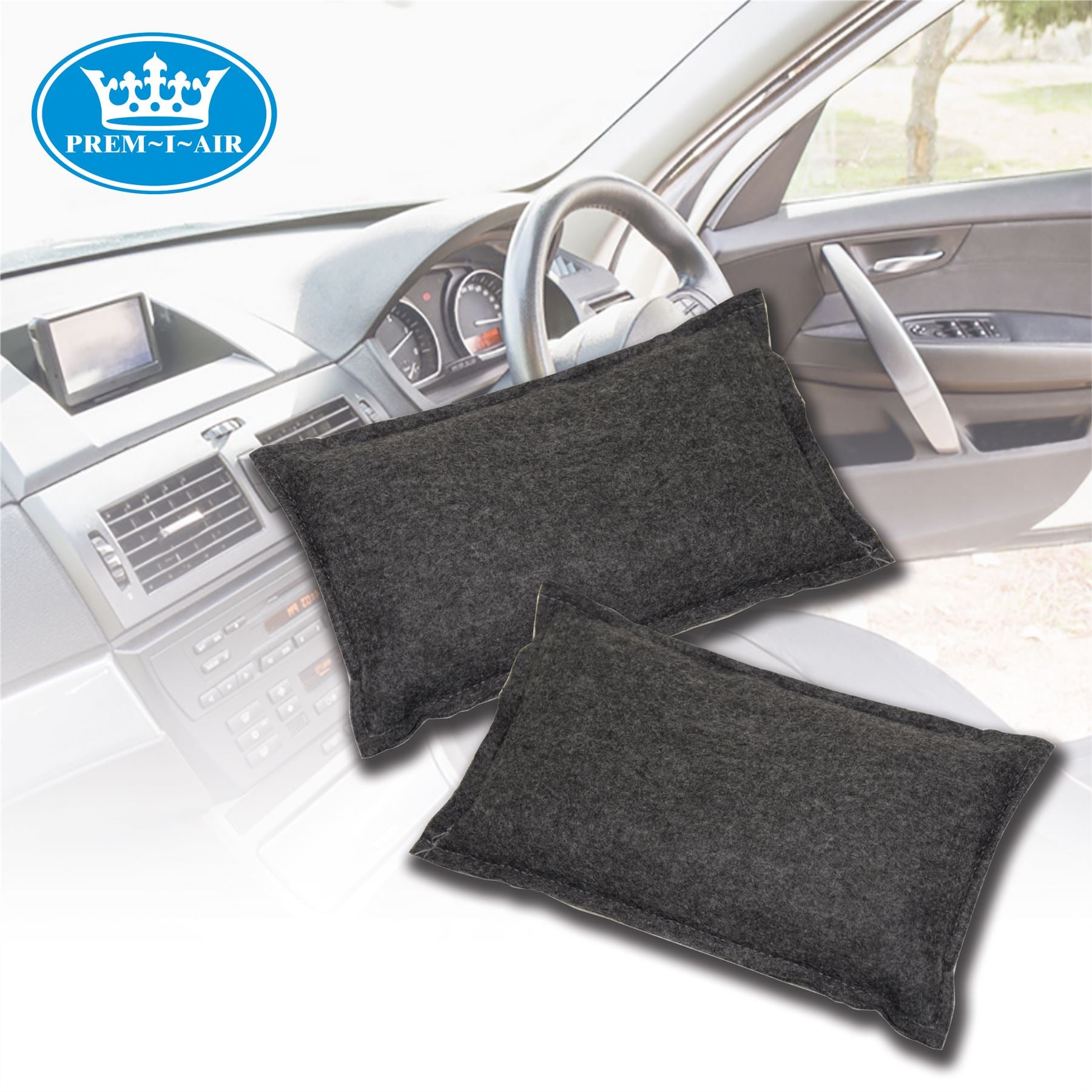 2x  Prem-I-Air Car Home Caravan Reusable Eco Moisture Absorbing Dehumidifier Bag