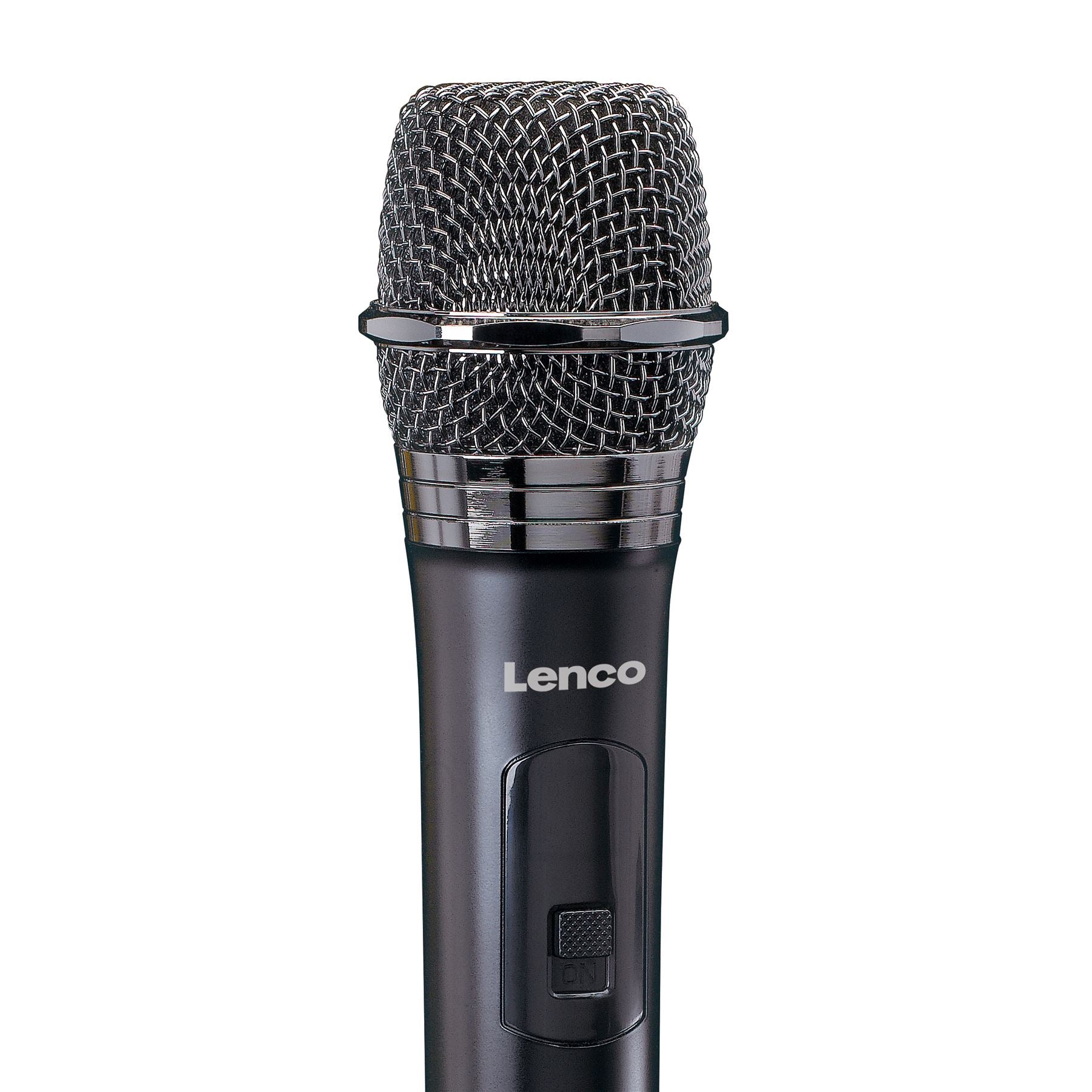 Lenco Wireless Microphone for PA / Karaoke | 6.35mm Connection | Battery Powered Receiver