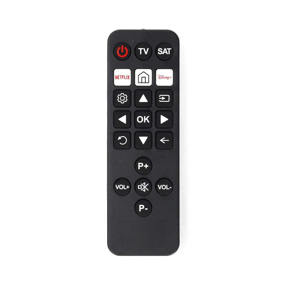 Nedis Super Simple Easy TV Universal XL Large Button IR Remote Control Elderly