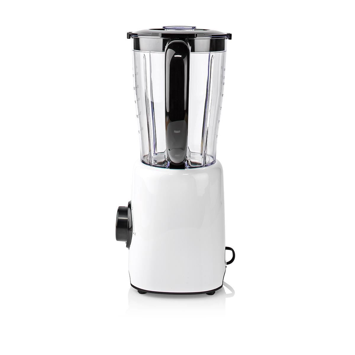 Nedis Table Top Blender, 800W, with 1.5L Plastic Jug, 2 Speed Settings and Pulse Function, Ideal for Fruit Juice, Vegetables, Soup, Smoothies, Protein Shakes and more - White
