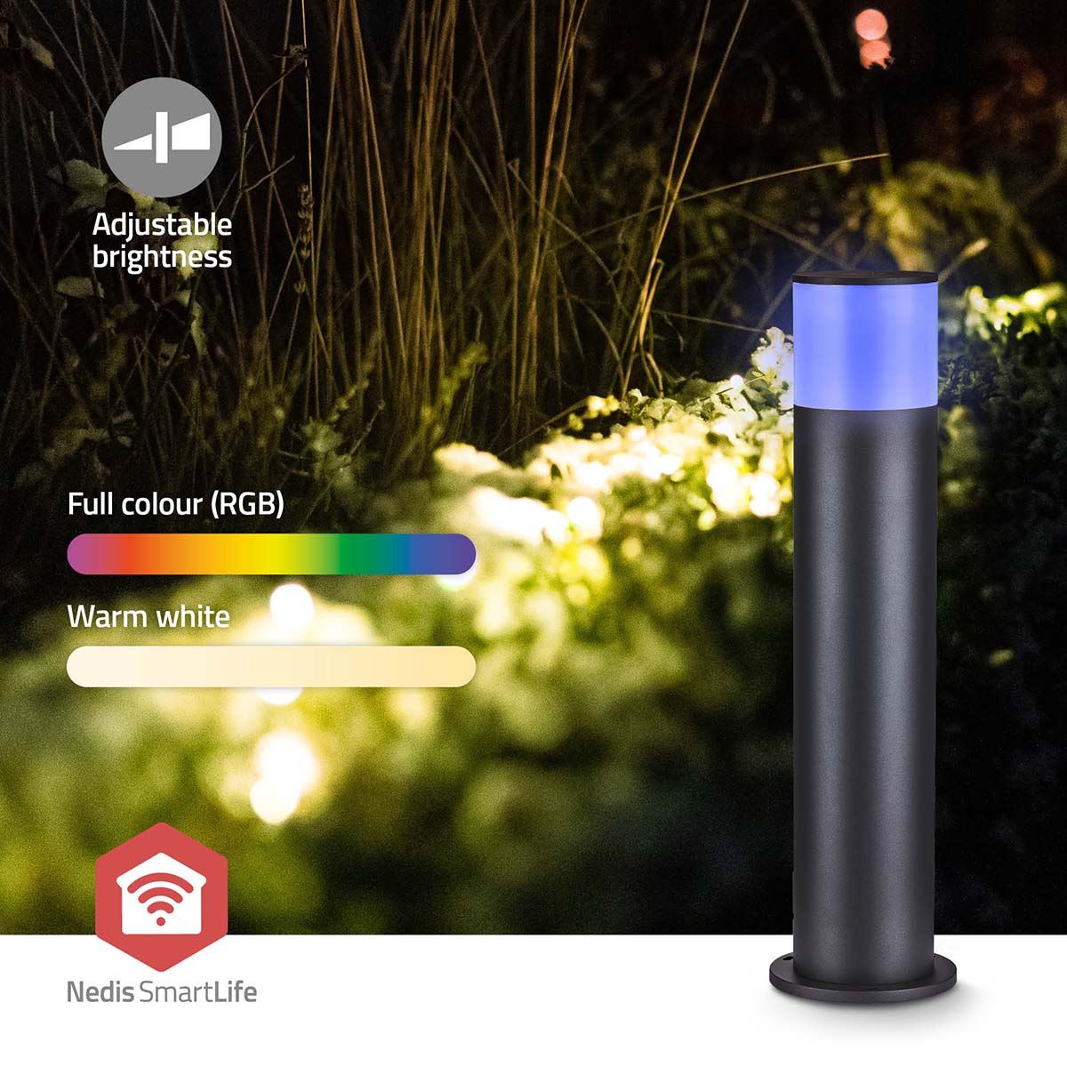 Nedis Smartlife Nedis / Tuya Smart Life Wifi LED RGB Garden Lights Patio Path Walkway Lighting Bollard