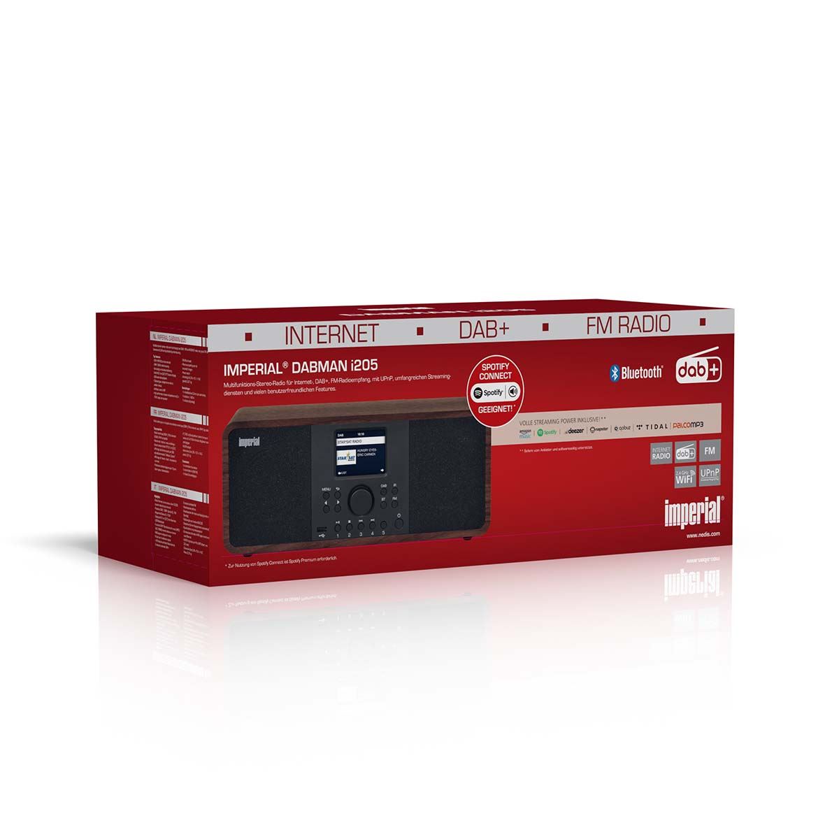 Imperial Imperial DABMAN i205 Hybrid Stereo Radio DAB+ / FM / Internet / Bluetooth Wood Look