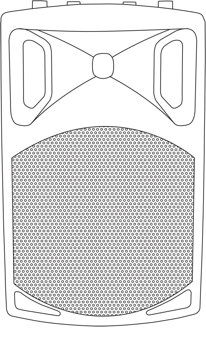 QTX QX QX12A 400w Series Active Moulded PA Speakers