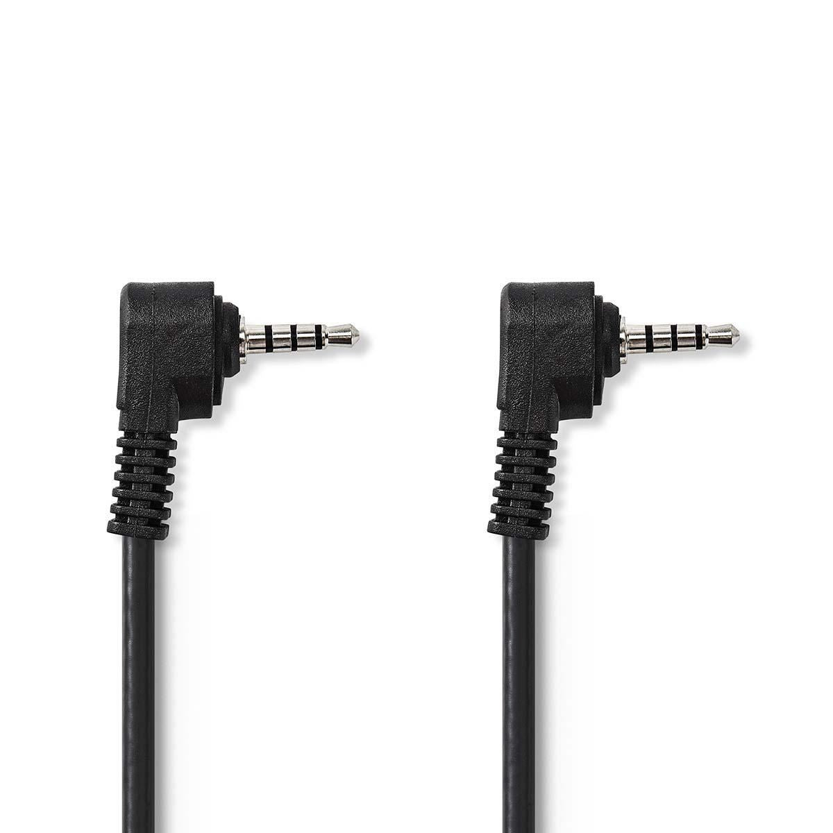 Nedis Audio Video Cable | 3.5 mm Male | 3.5 mm Male | Nickel Plated | 1.00 m | Round | PVC | Black