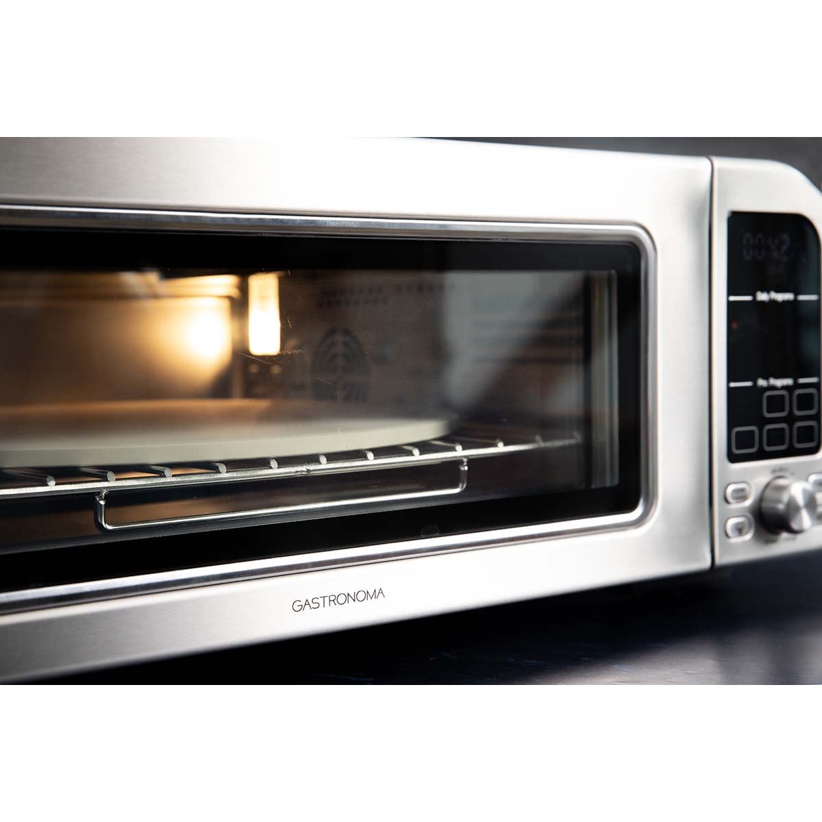 Gastronoma Air Fryer Oven | 15-in-1 Presets Multifunctional Pizza Oven | Digital Touch Control Triple Glass Door Interior Light | 40-400°C Temp 18L Capacity Compact Design | 2 Year Warranty 2000W Stainless Steel