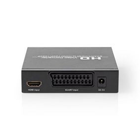 Nedis HDMI™ Converter | SCART Female | HDMI™ Output / 1x 3.5 mm sound out / 1x Digital Audio | 1-way | 1080p | 1.65 Gbps | Aluminium | Anthracite