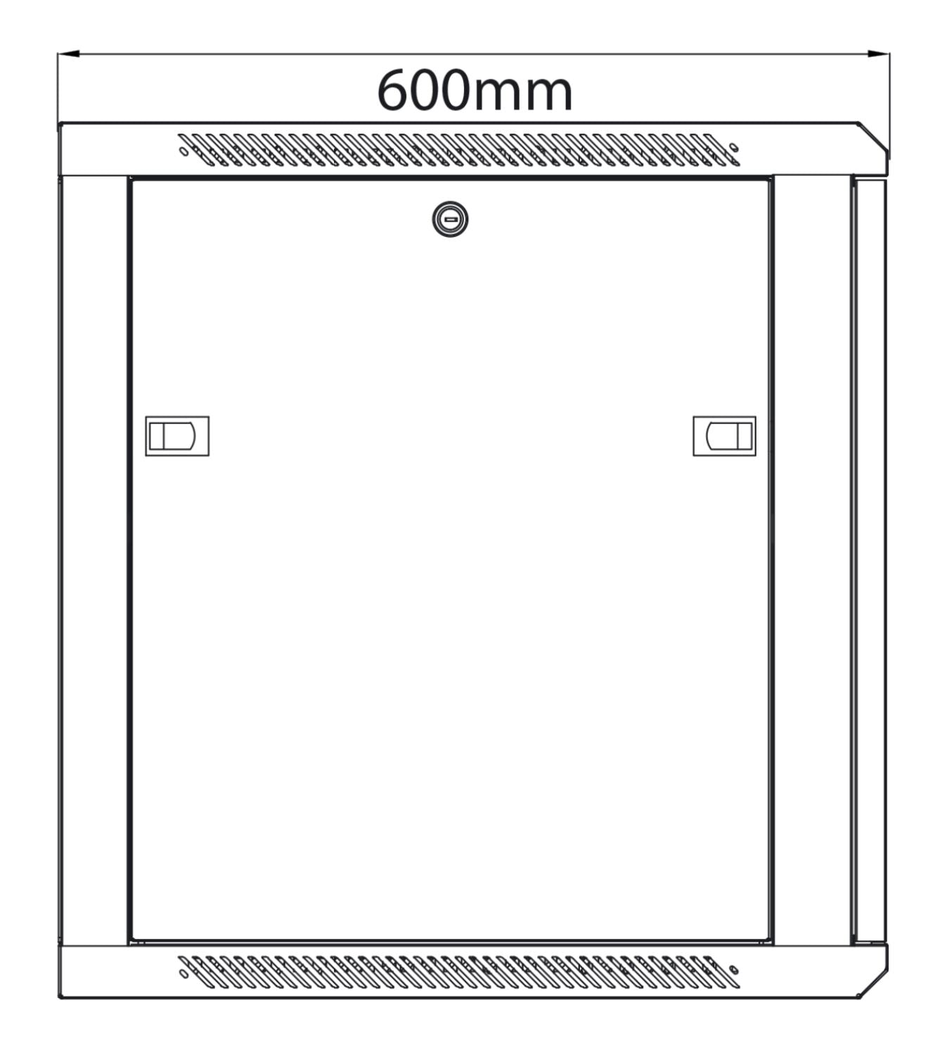 Adastra 19" Rack Cabinet with Glass Door 12U x 600mm Deep