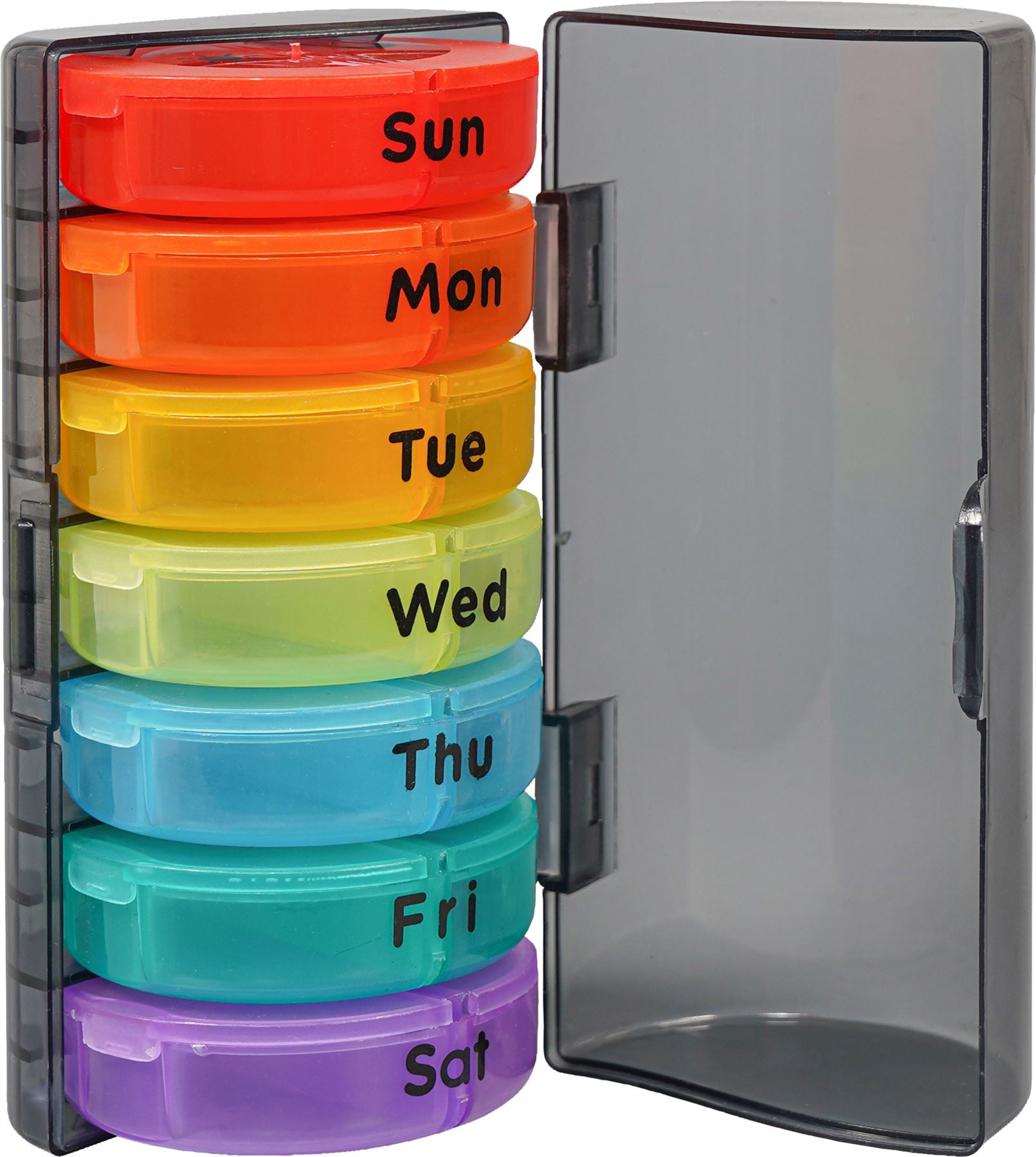 7 Day Pill Case.Removable Compartments,2 Times a Day,Medicine Storage Box,BPA Free,Food Safe,Tablet Organiser,Vitamin,Medication,Elderly,Disability,Mobility,Alzheimers,Dementia Box