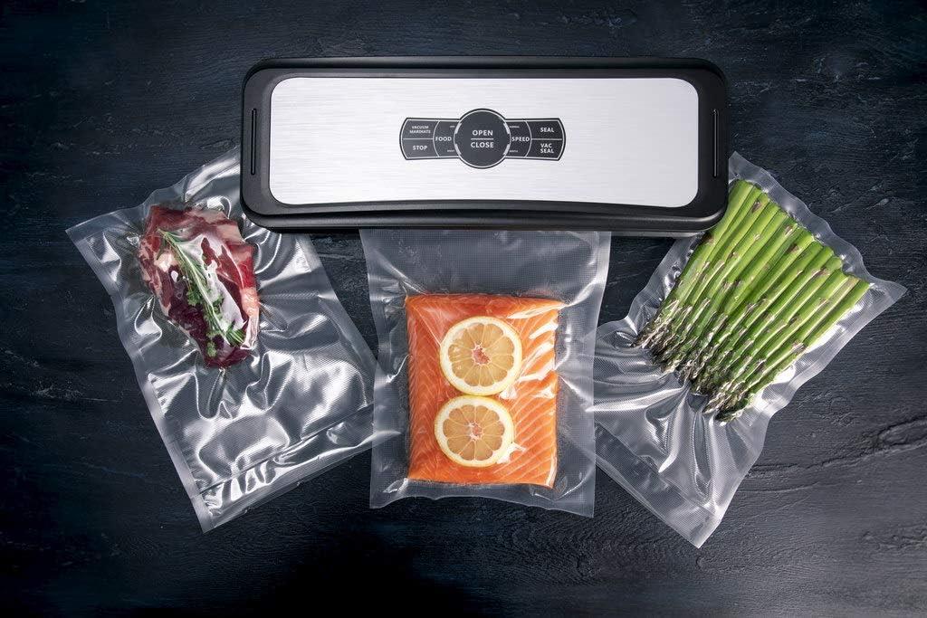 Gastronoma Vacuum Sealer Machine, 30cm Longer Seal Food Sealer for Vac/Seal/Rice/Wet/Dry Mode, Built-in Cutter and Visible LED Indicator