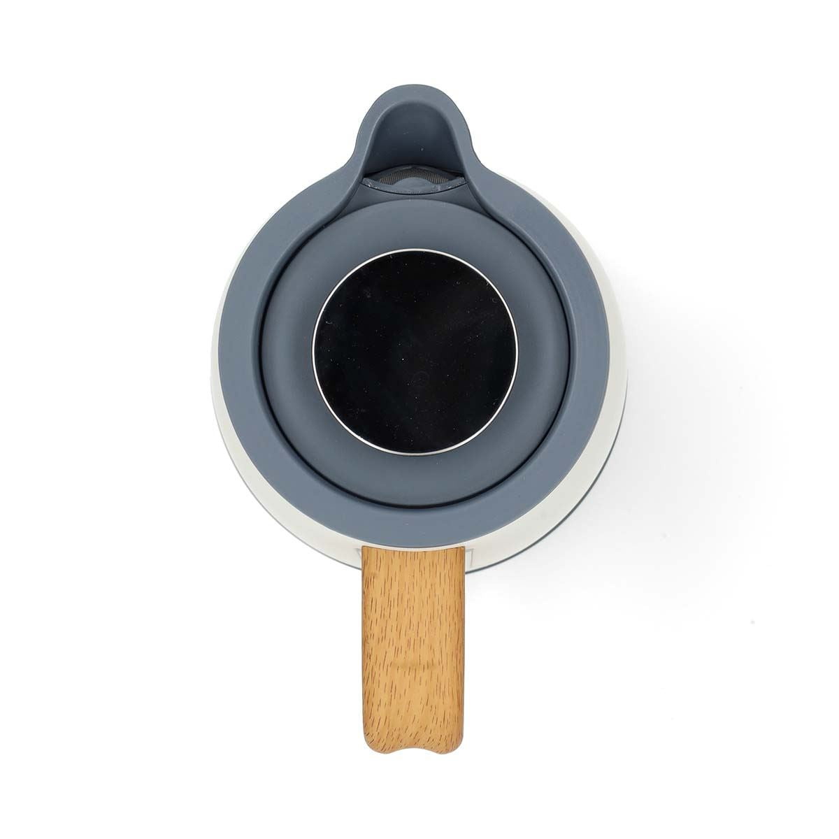 Nedis 1.7L Soft Touch Jug Kettle with Wood Effect Handle, Overheat Protection, Removeable Filter, 2.2KW - Matte White