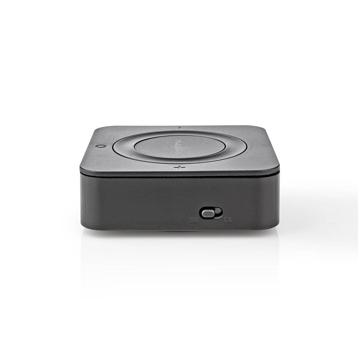 Nedis Bluetooth® Transmitter Receiver | Connection input: 1x AUX / 1x SPDIF | Connection output: 1x AUX / 1x SPDIF | AptX ™ Low latency / AptX™ / SBC | Up to 2 Devices | Maximum battery play time: 22 hrs | Black