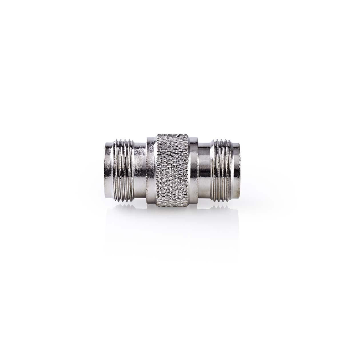 Nedis Satellite & Antenna Adapter | N Female | N Female | Nickel Plated | 50 Ohm | Straight | Metal | Silver | 10 pcs | Envelope