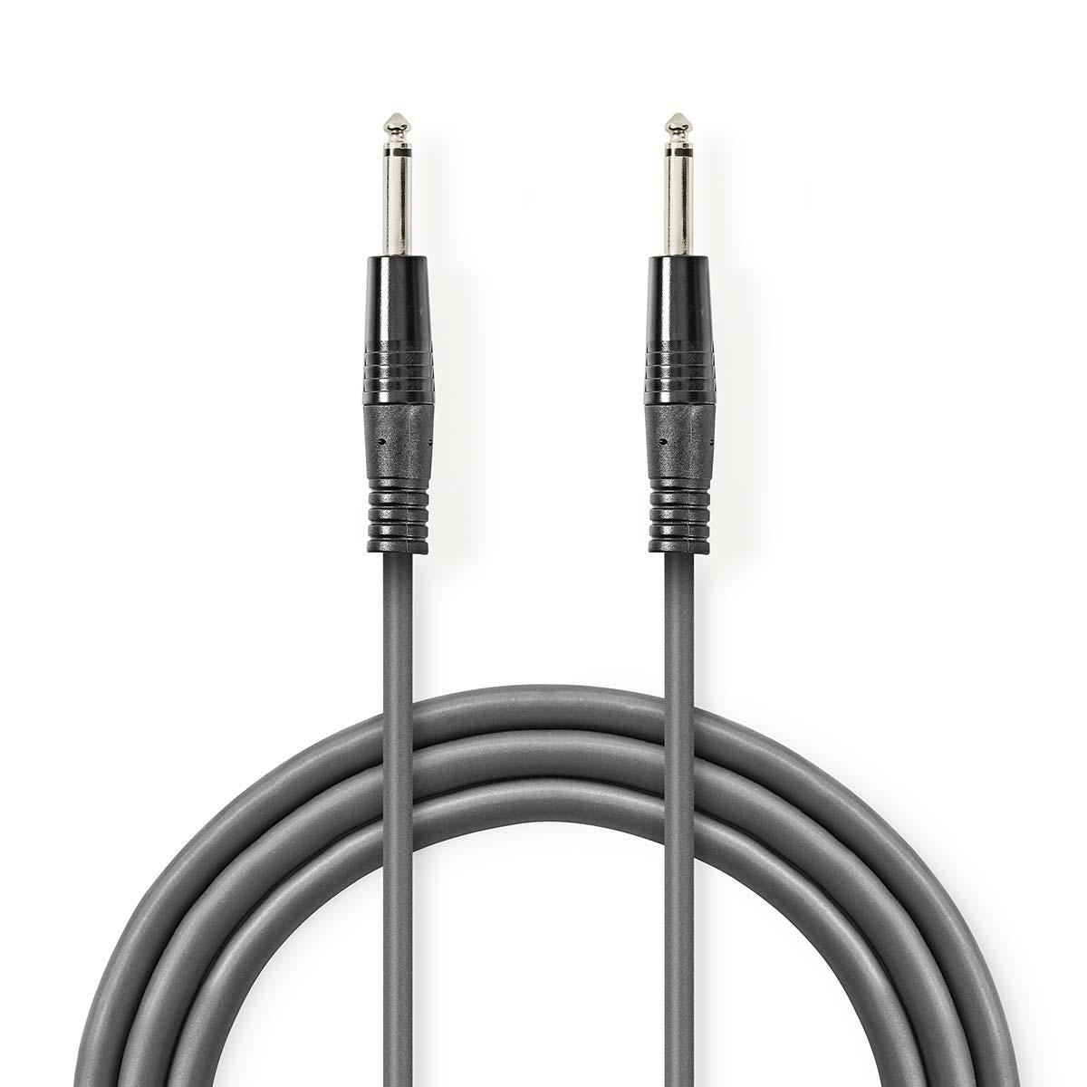 Nedis Mono Audio Cable | 6.35 mm Male | 6.35 mm Male | Nickel Plated | 5.00 m | Round | PVC