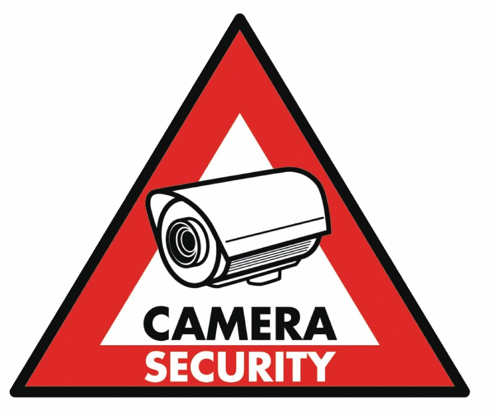 Nedis CCTV Warning Sticker | Triangle | Red | 5 pcs