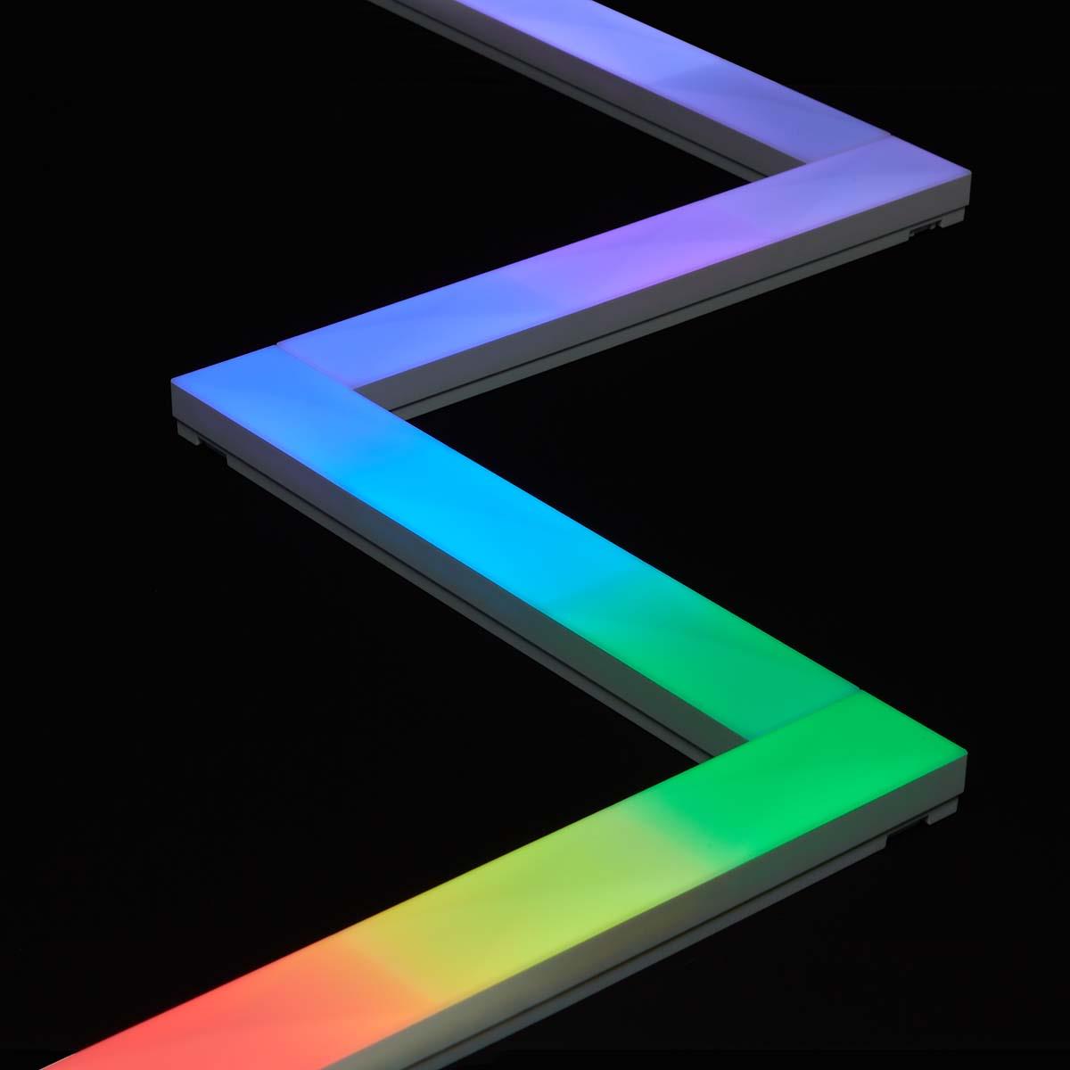 Nedis SmartLife Wi-Fi LED Wall Light 6 Modular Bars, 16 Million Colours, 44 Scene Modes, Music Sync, RGBIC Technology, Dimmable, Voice Control Compatible with Alexa & Google Home