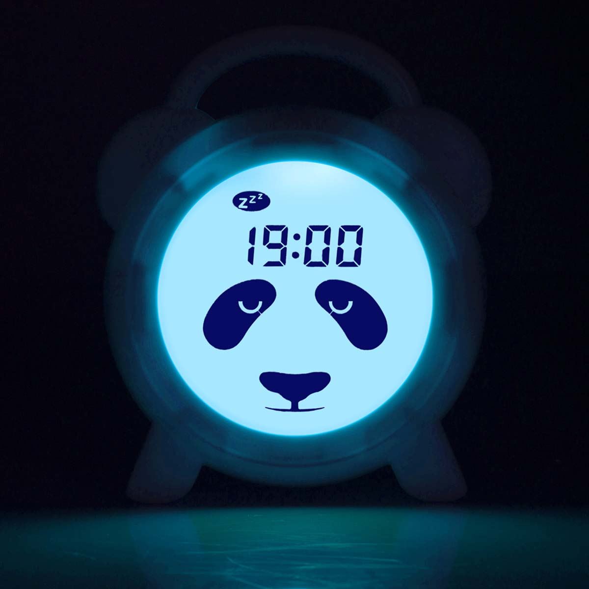 Alecto Childrens Sleep Trainer & Night Lamp Light / Alarm Clock Paula the Panda - White