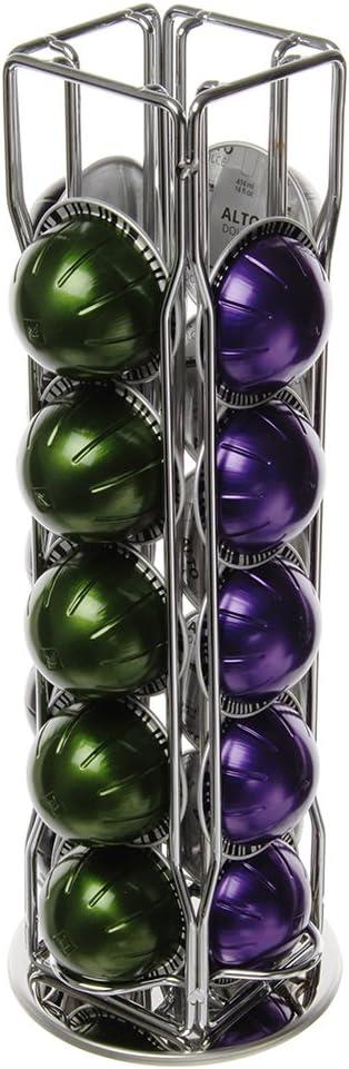 Nespresso Vertuo Coffee 20 Pod Capsule Holder Stand 360° Rotatable