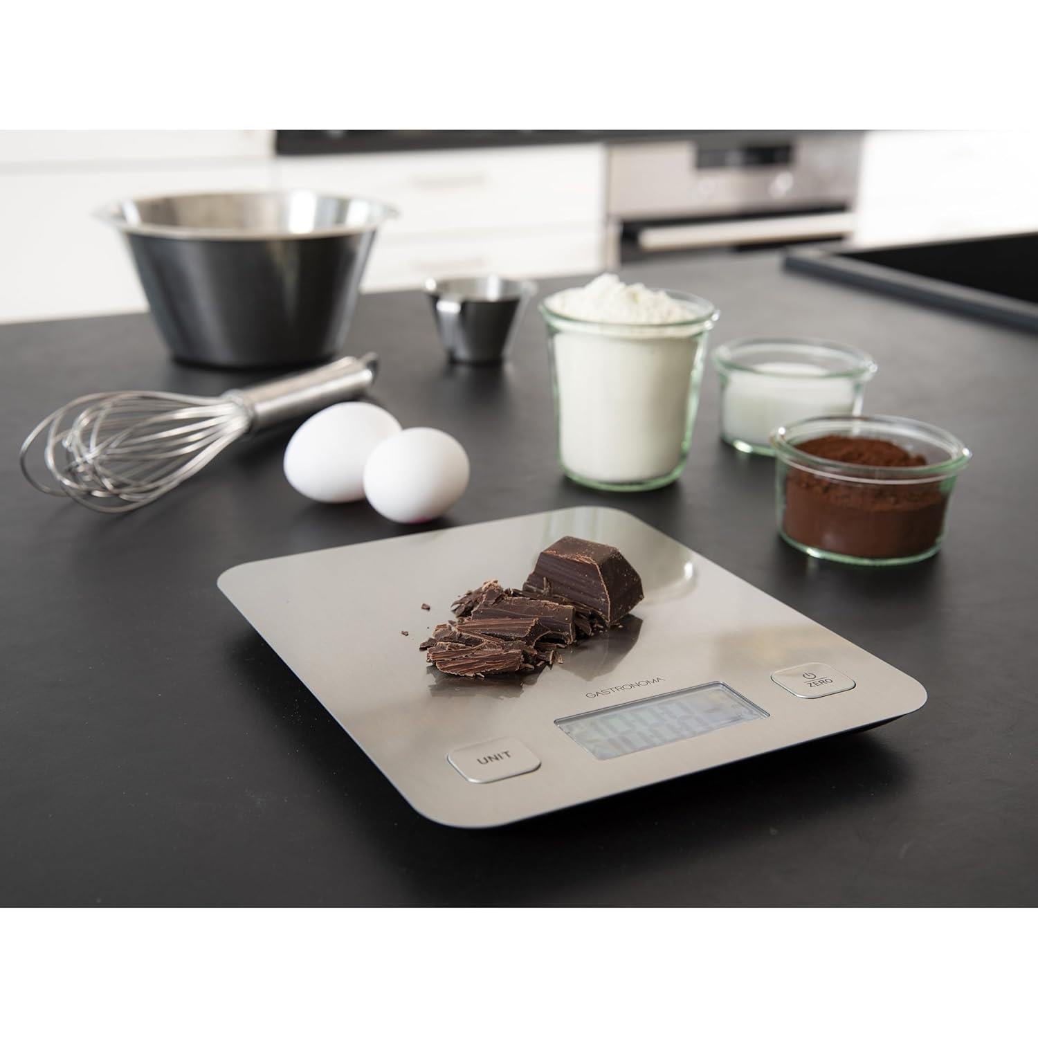Gastronoma 5kg Digital Kitchen Scales Electronic LCD Cooking Weighing Food Stainless Steel
