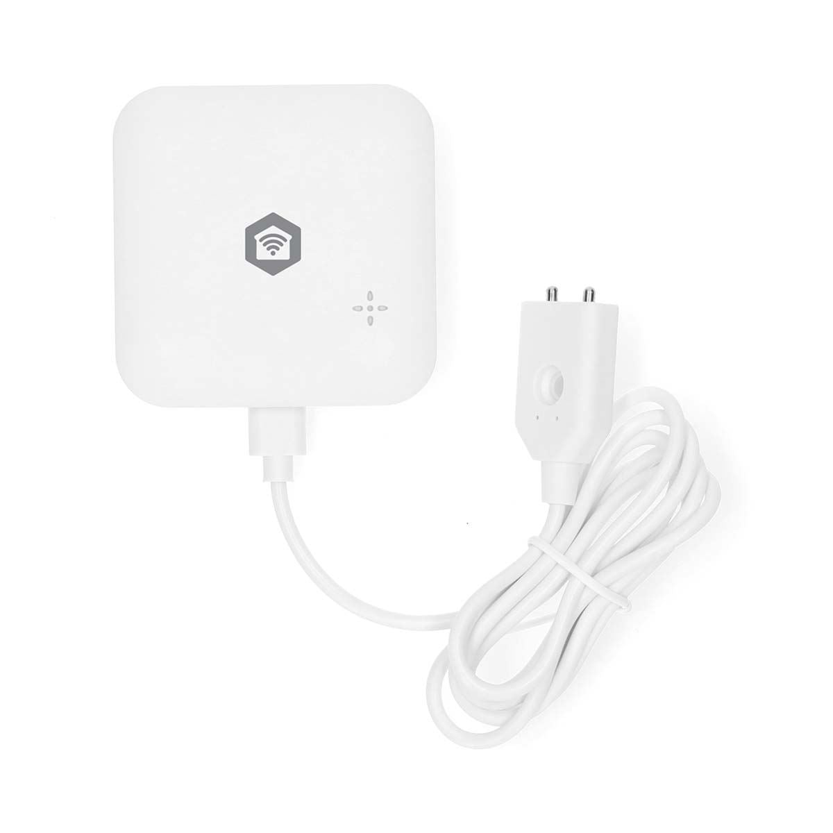 Nedis SmartLife Water Detector | Wi-Fi | Battery Powered | Extension included | Max. battery life: 24 Months | 80 dB | White