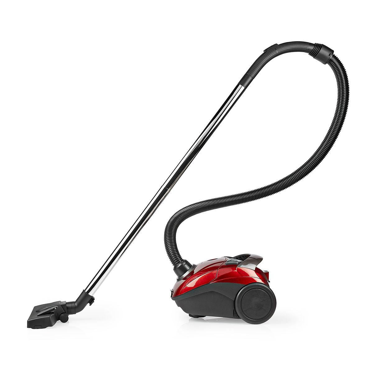 Nedis Vacuum Cleaner | With Bag | 700 W | Dust capacity: 1.5 l | Combi Brush | Action radius: 7 m | Hepa | Anthracite / Red
