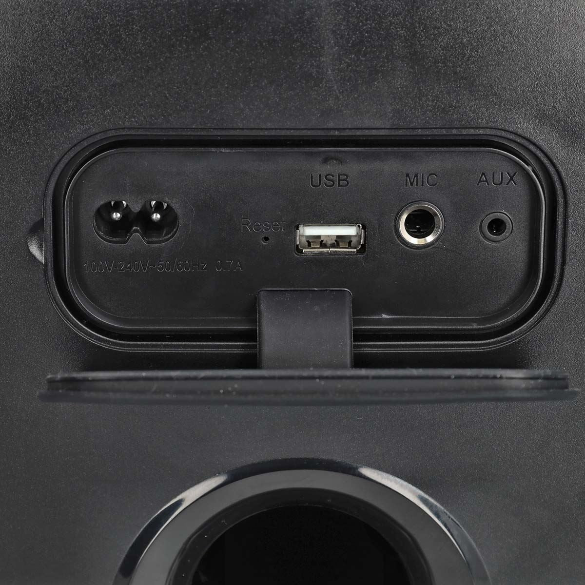 Nedis Portable Bluetooth Cube Party Speaker, 150W Peak Power, with Mega Bass, LED Lights, 5hr Playtime, TWS, AUX/USB / 6.35mm Mic Input