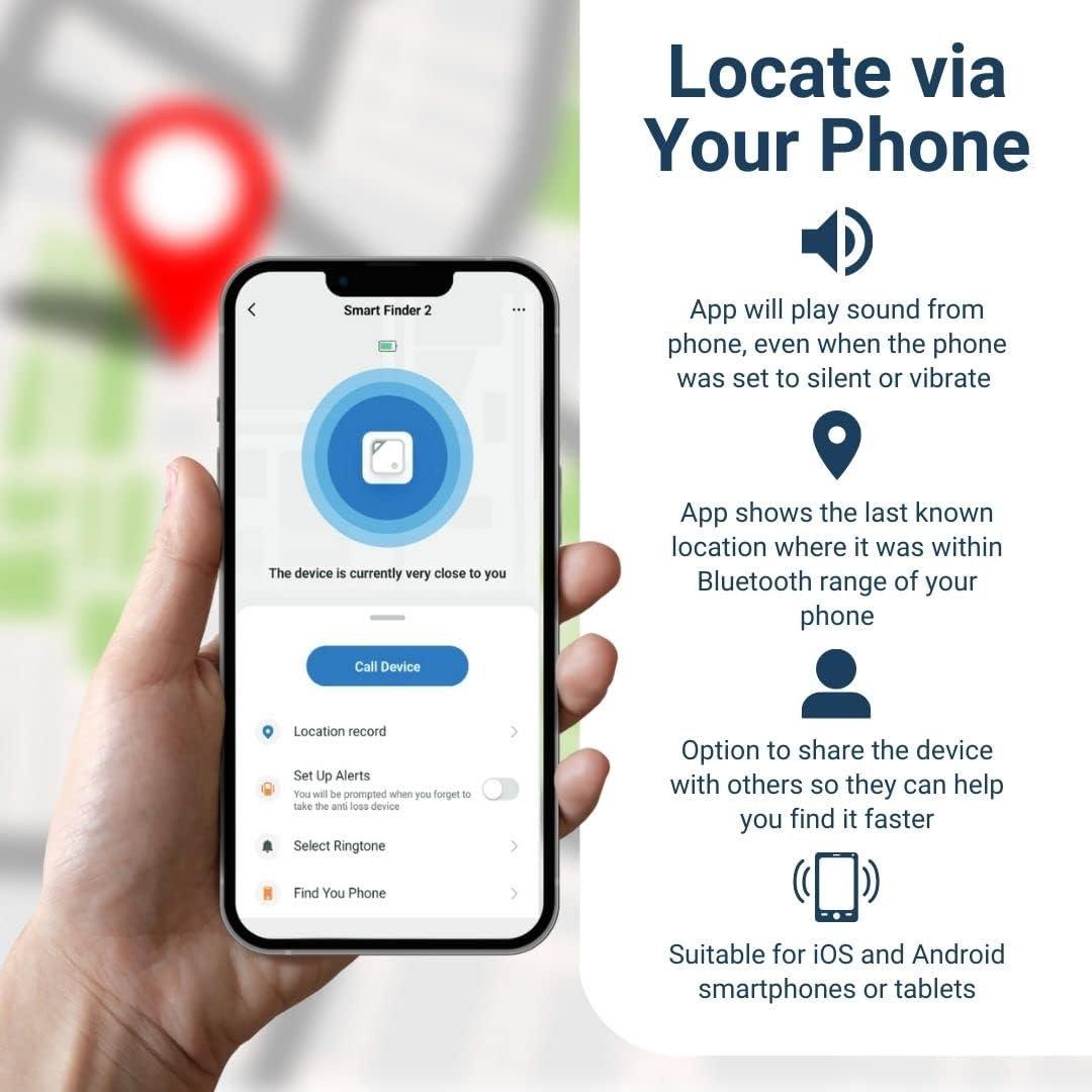 Nedis SmartLife Find my Key Finder Smart Wireless Bluetooth Anti Lost Tracker