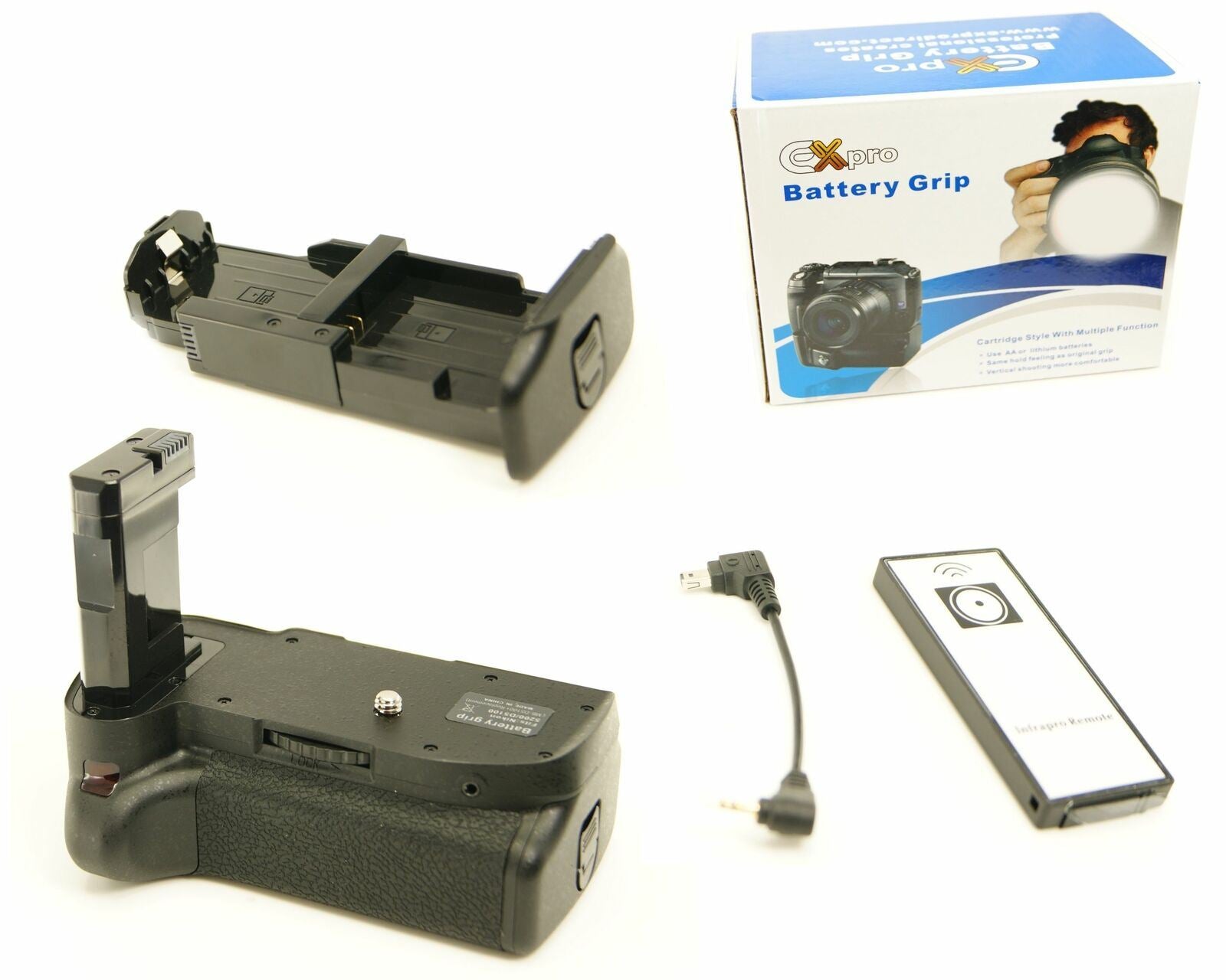 Ex-Pro Power Battery Grip Nikon MB-D5100 (EN-EL14) Series for Nikon D5100, with Infrared remote shutter release