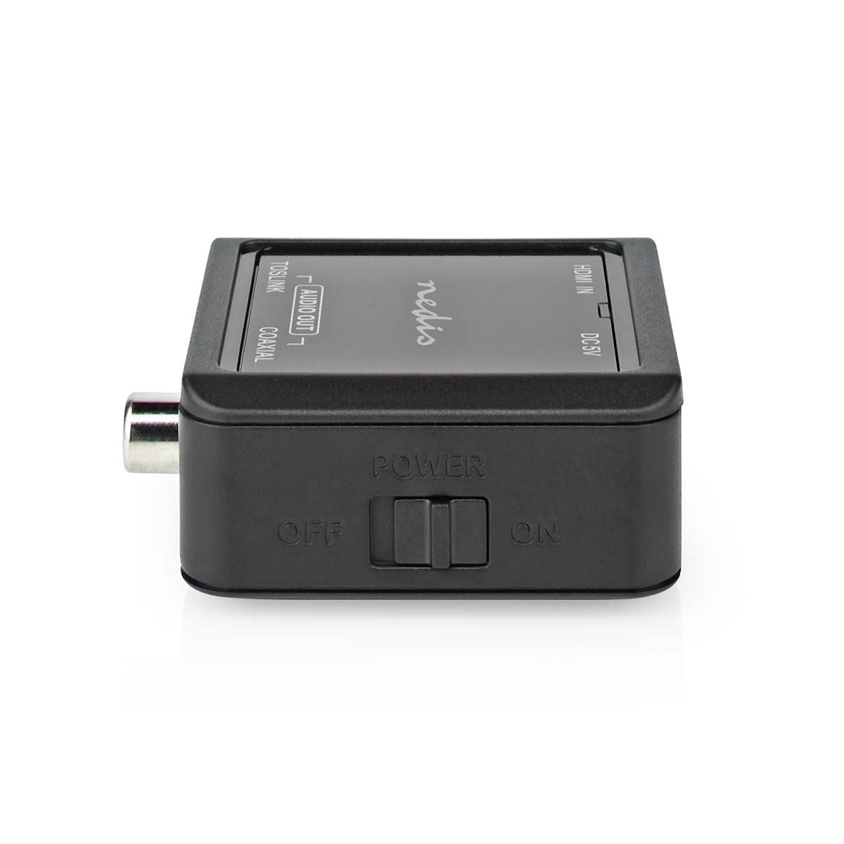 Nedis Digital Audio Converter | 1-way | Connection input: DC Power / HDMI™ Input to Connection output: 1x Coax Audio / 1x TosLink Female | Automatic | Anthracite
