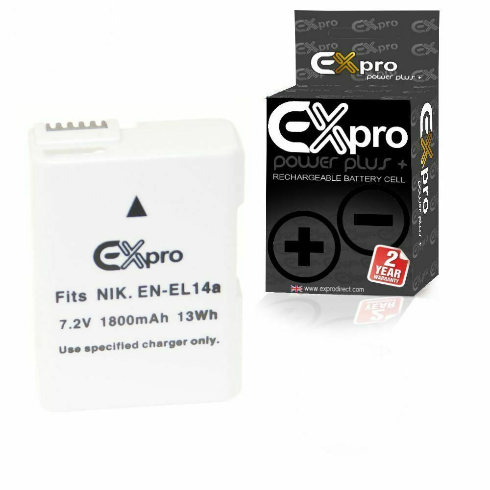 Ex-Pro Nikon EN-EL14, EN-EL14A Nikon Li-on Digital Camera Battery