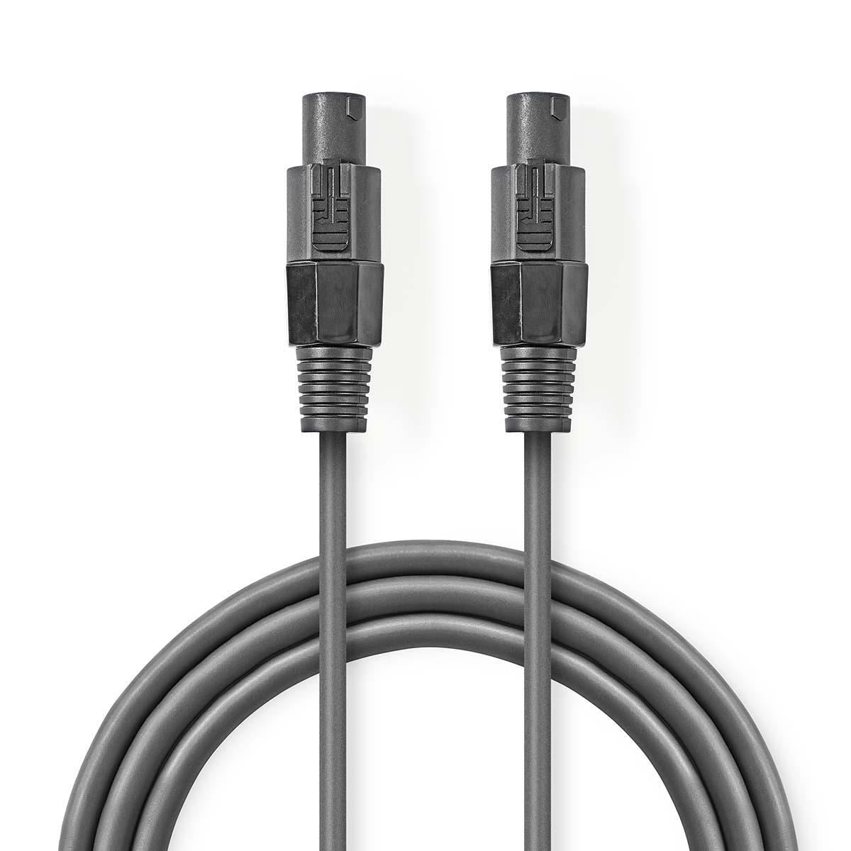 Nedis Speaker Cable | 48 x 0.20 mm | Full Copper| 10.0 m | Round | PVC | Dark Grey | Gift Box