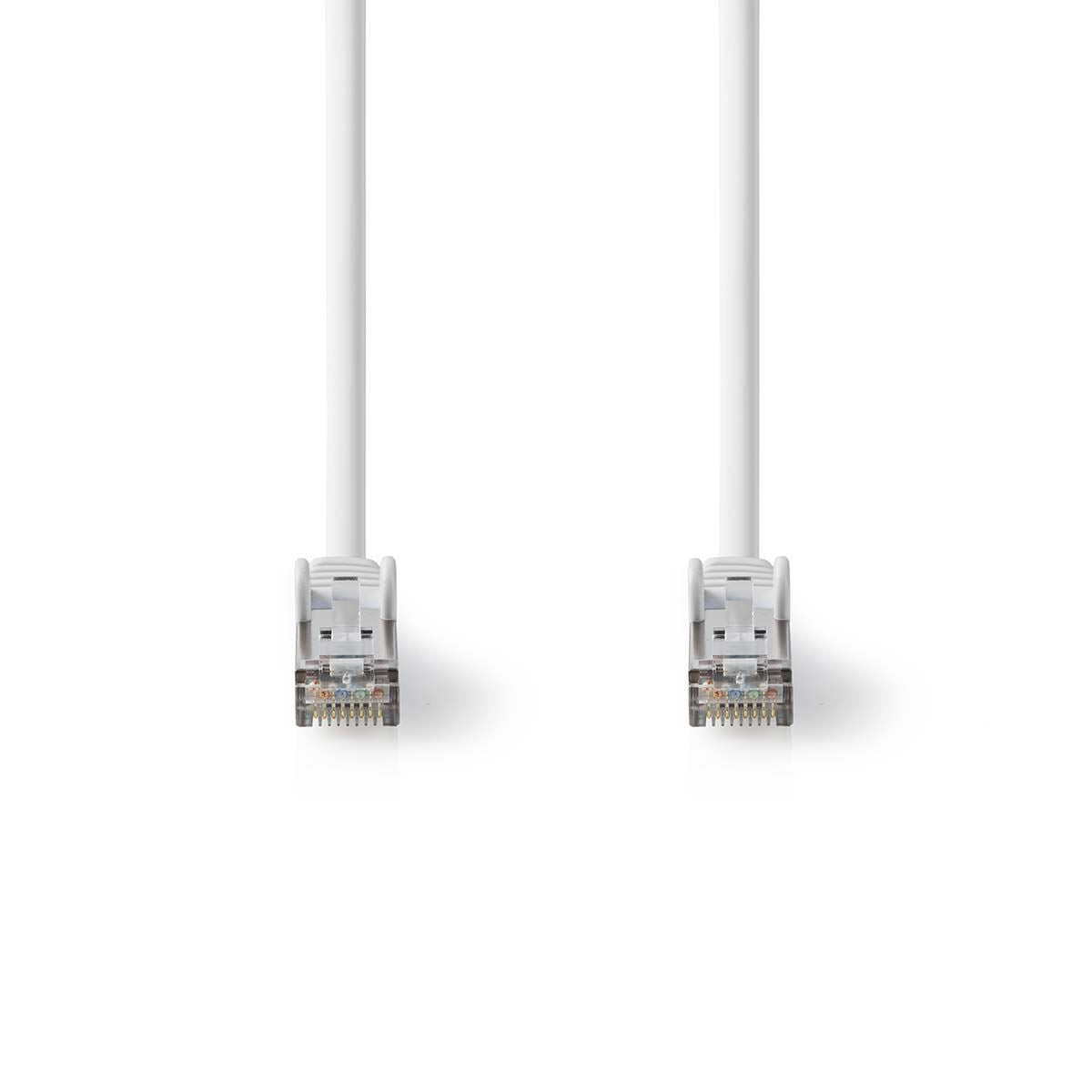 Nedis Cat 8.1 Network Cable | S/FTP | RJ45 Male | RJ45 Male | 1.00 m | Round | LSZH | White | Label