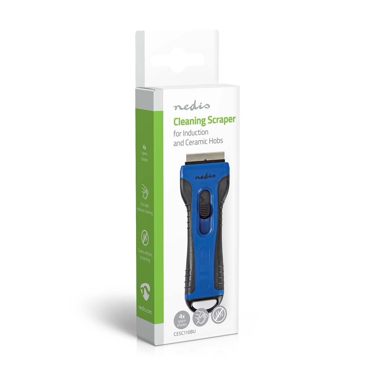 Nedis Hob Scraper Cleaner for Glass, Ceramic, Induction Plate Hobs