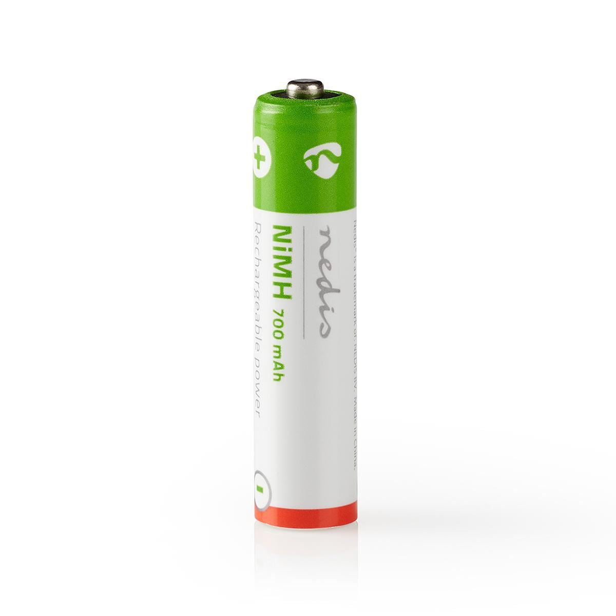 Nedis AAA Rechargeable NiMH Battery | 1.2 V DC | 700 mAh | Precharged | 2-Pack