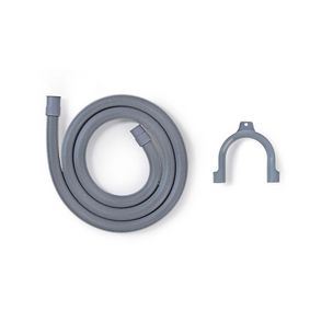 Nedis Outlet Appliance Drain Hose | 21 mm | 19 mm | 1.5 Bar | 90 °C | 3.00 m | Application: Dish / Washing Machine | Grey