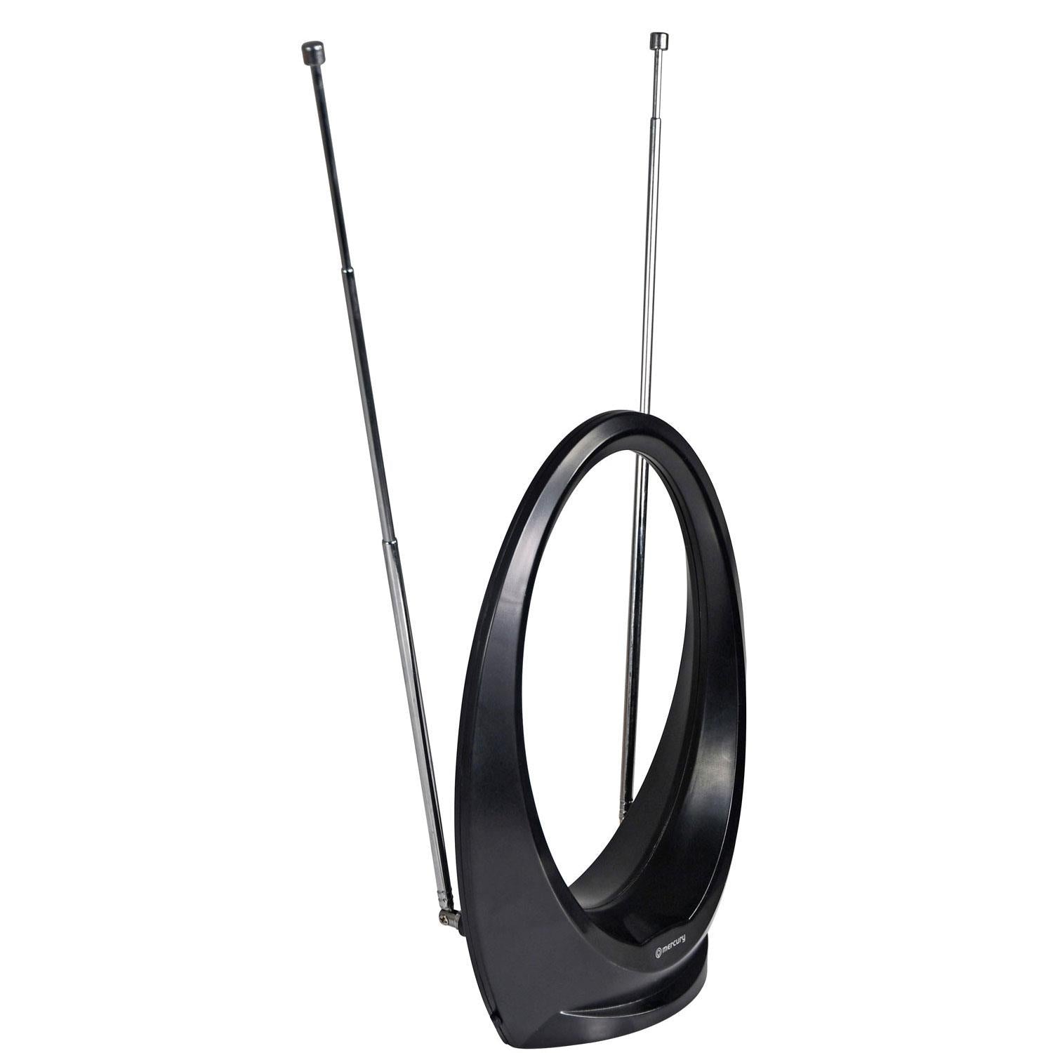 Mercury Loop Type Indoor HDTV Aerial with 2 Antenna UHF & VHF reception