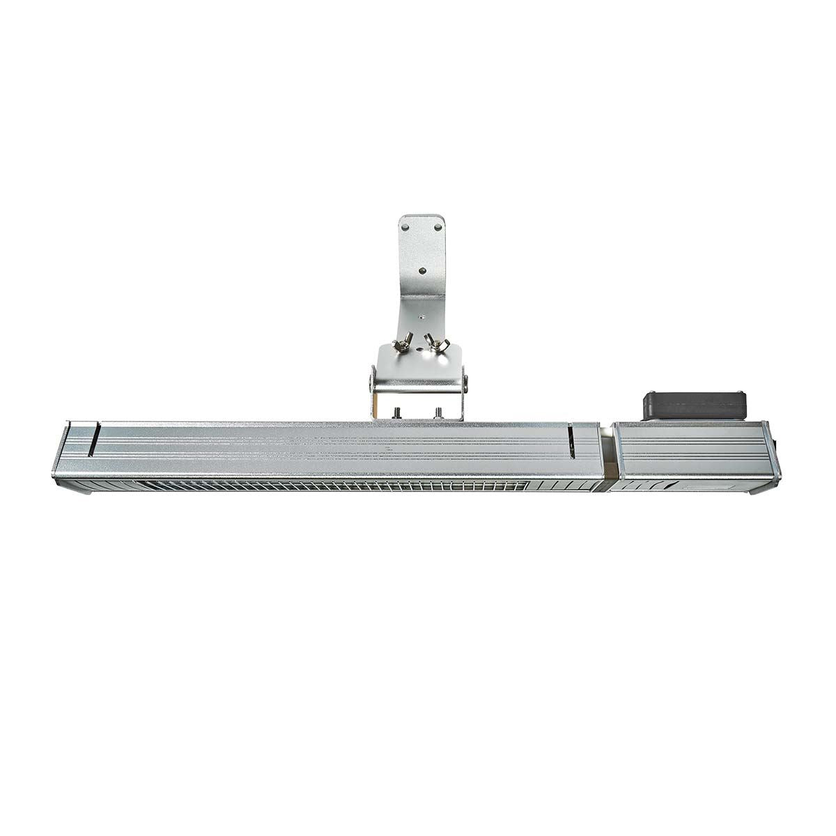 Nedis Outdoor Wall Mounted Halogen Electric Garden Patio Heater, 2000W, IP65 Rated, with 9 Power Settings, Remote Control and Adjustable Heat Angle