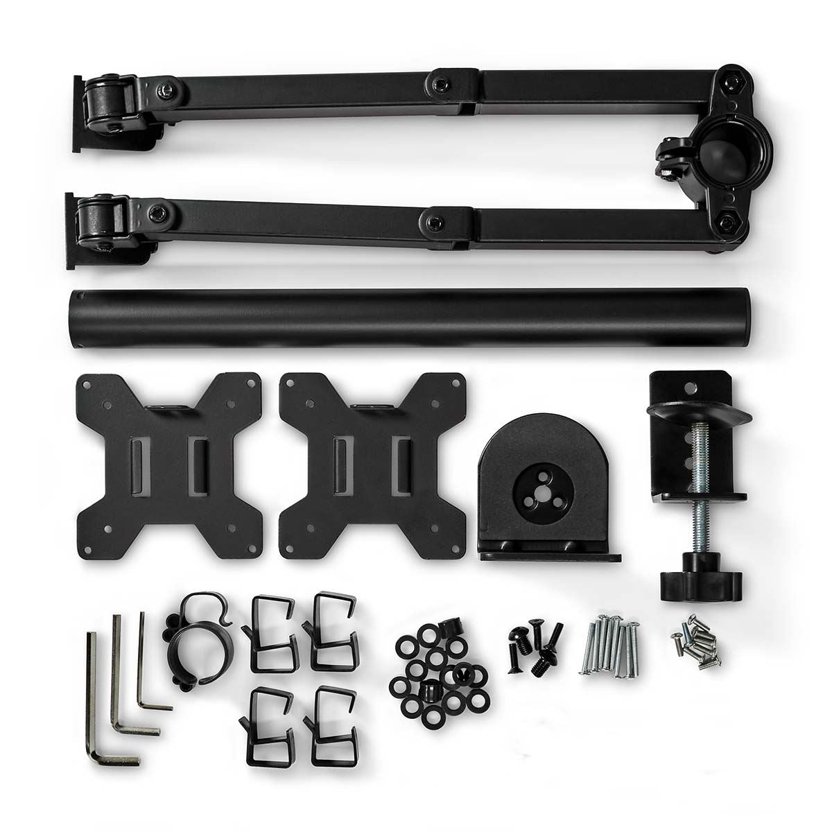 Nedis Desk Monitor Mount | 2 Screens | 15 - 32 " | 75x75 / 100x100 | Full Motion