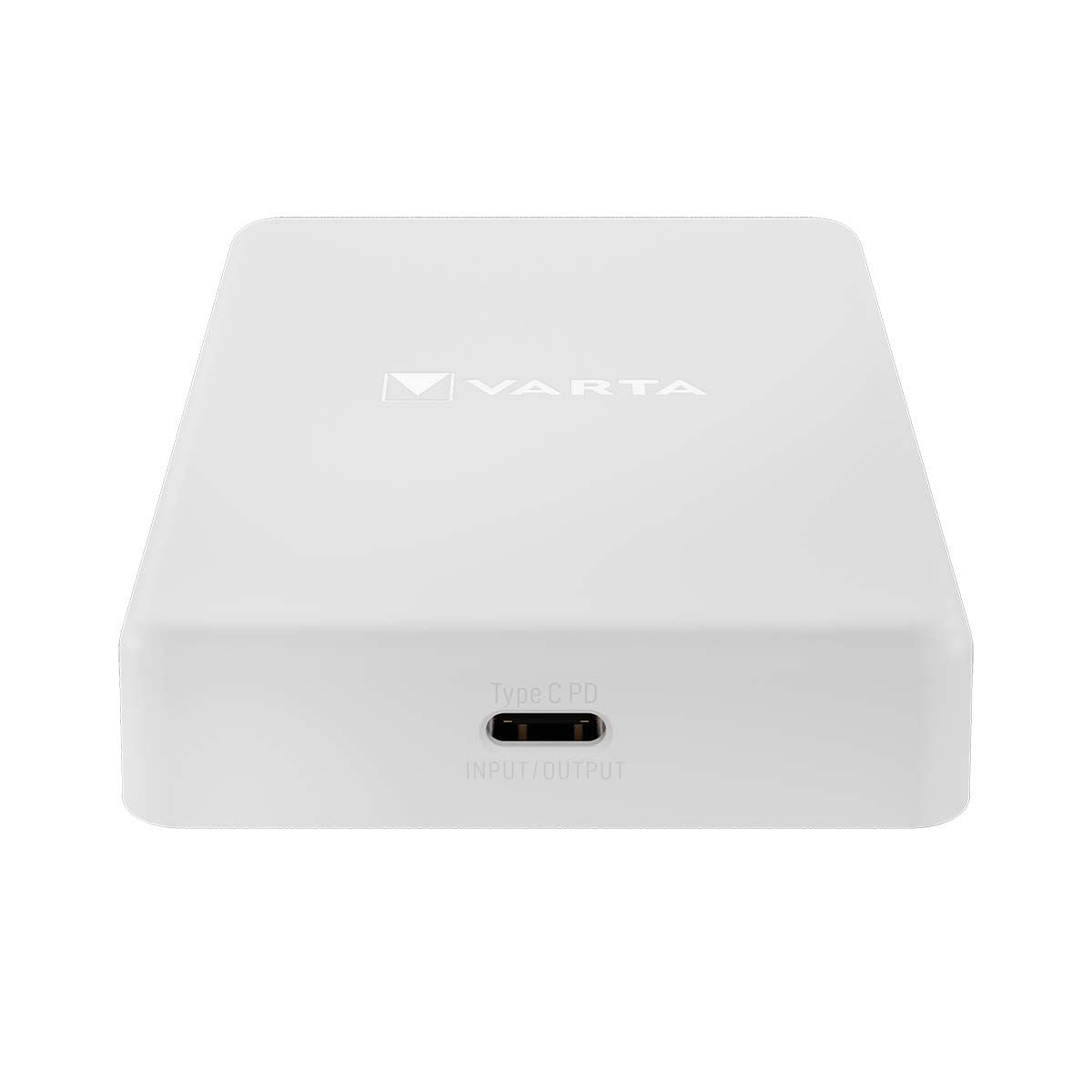 Varta Mag Pro Wireless Power Bank White Edition | 5000 mAh | Output connection: Wireless Mag Pro / 1 x USB-C™