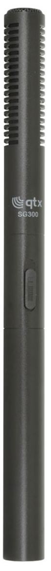 QTX SG300 Short Shotgun DSLR Microphone Supplied with Camera Mount & Cable