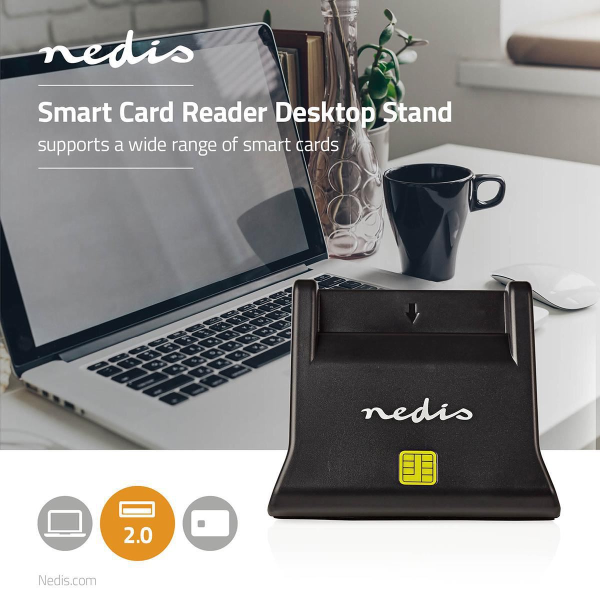 Nedis Card Reader | Smart Card (ID) | USB 2.0