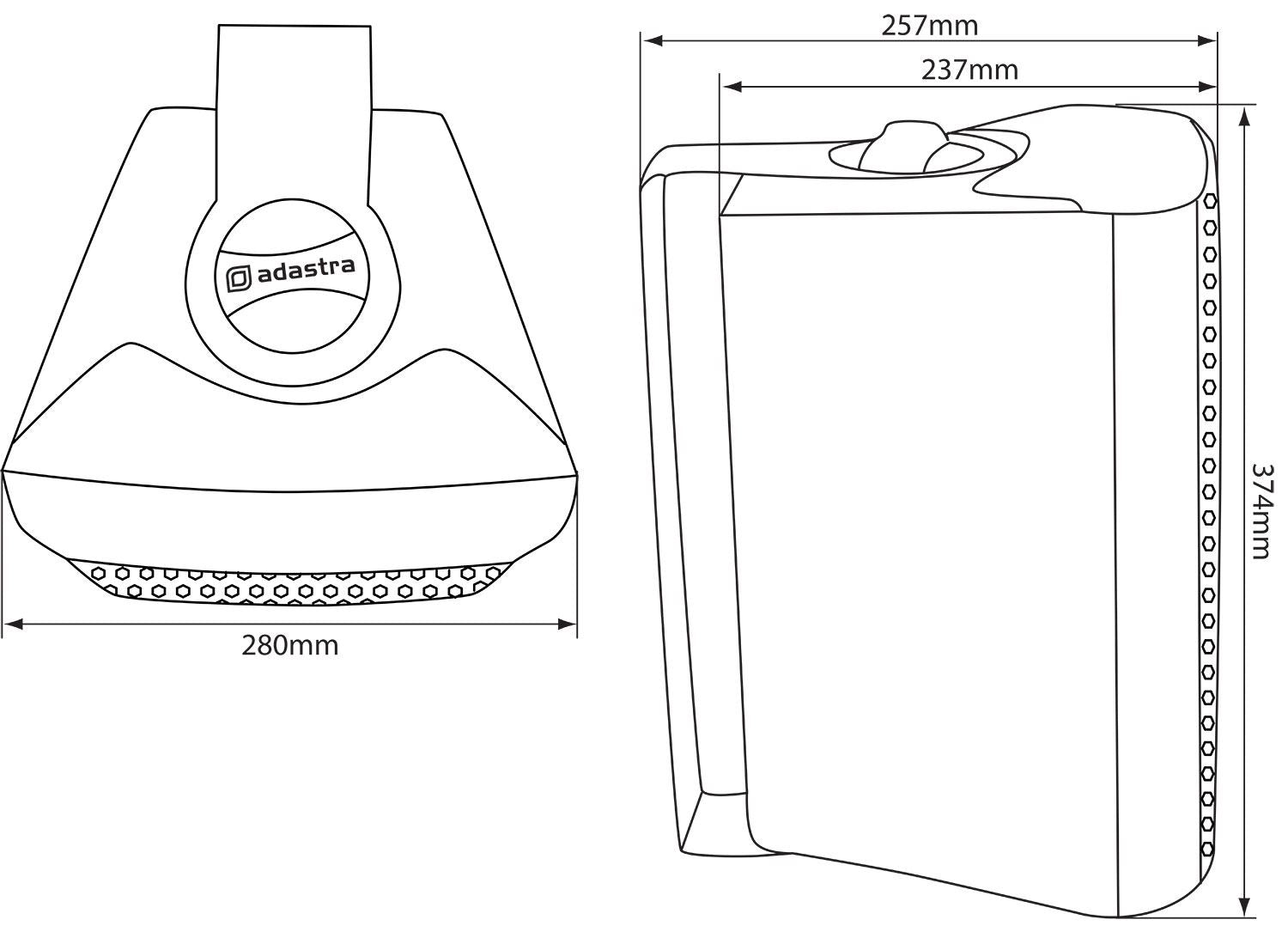 Adastra BC Series BC8W Indoor 8" background speaker Pair White