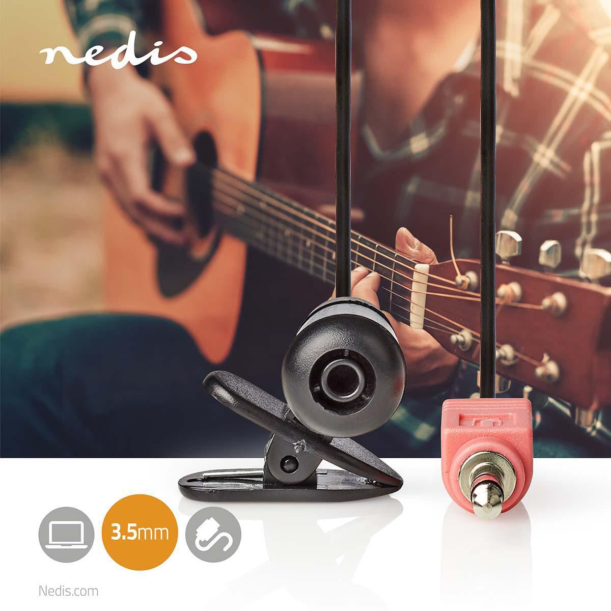 Nedis Microphone | Used for: Notebook / Smartphone / Tablet | Wired | 1x 3.5 mm