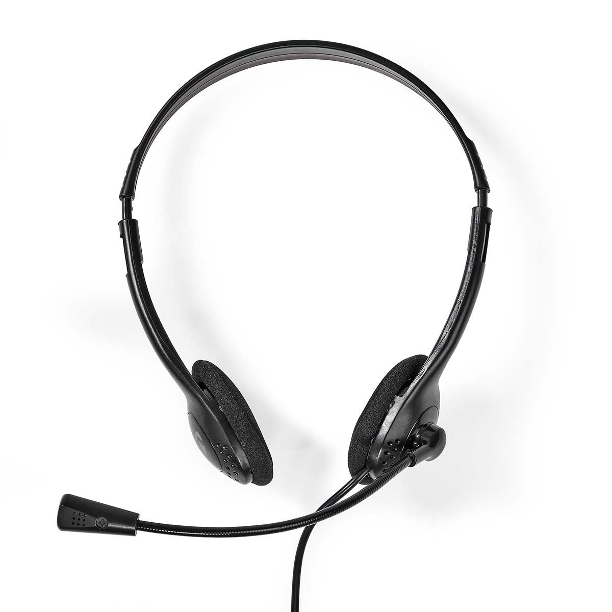 Nedis PC Headset | On-Ear | Stereo | USB Type-A / USB Type-C™ | Fold-Away Microphone | Black