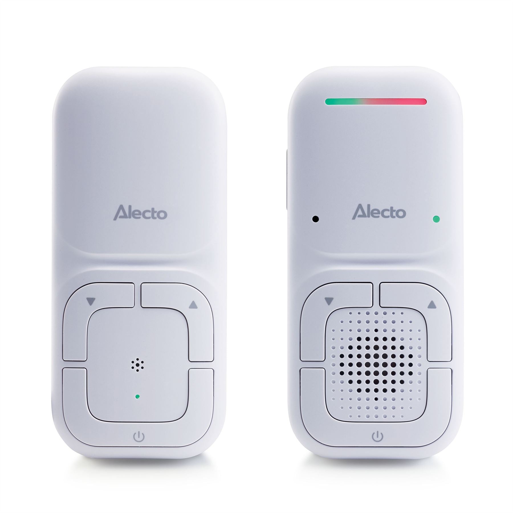 Alecto DBX130 Digital Audio Baby Monitor, Parent Unit with Rechargeable Battery, Long Range, Digital Transmission, Crystal-Clear Sound, Plug & Play, Sound Indicator & Alerts