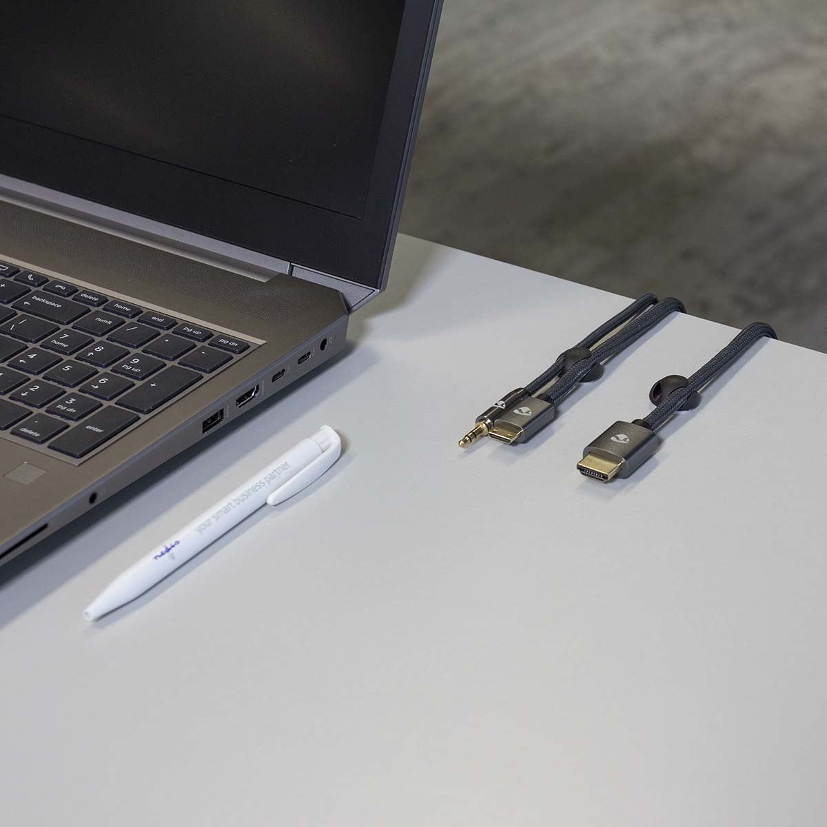 Nedis Cable Management | Cable Clip | Click and Go | 6 pcs | Number of slots: 2 Slots | Maximum cable thickness: 5.3 mm | TPE | Black