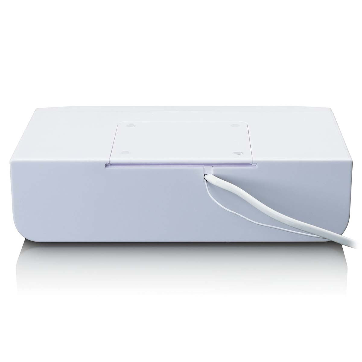 Lenco FM Kitchen Radio with Bluetooth® LED Lighting and Timer White