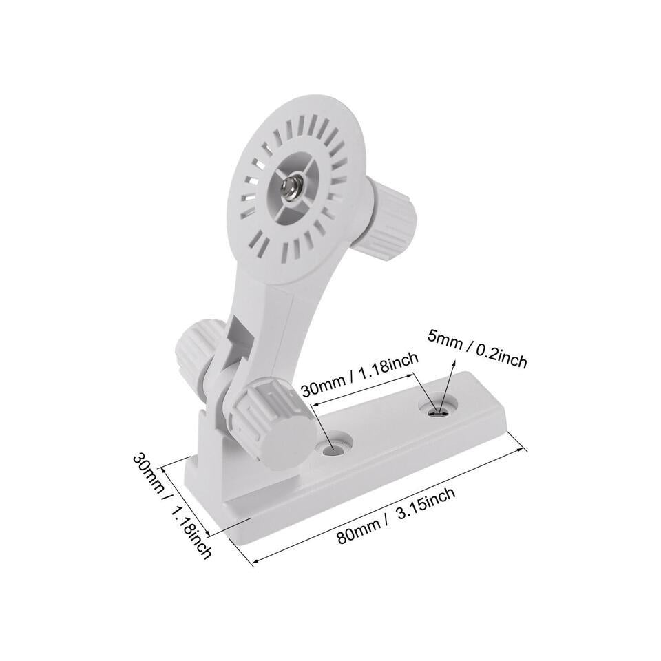 Ex-Pro Baby / Wifi Camera Monitor Camera Mounting Bracket, Plastic Wall Mount Housing 110mm White