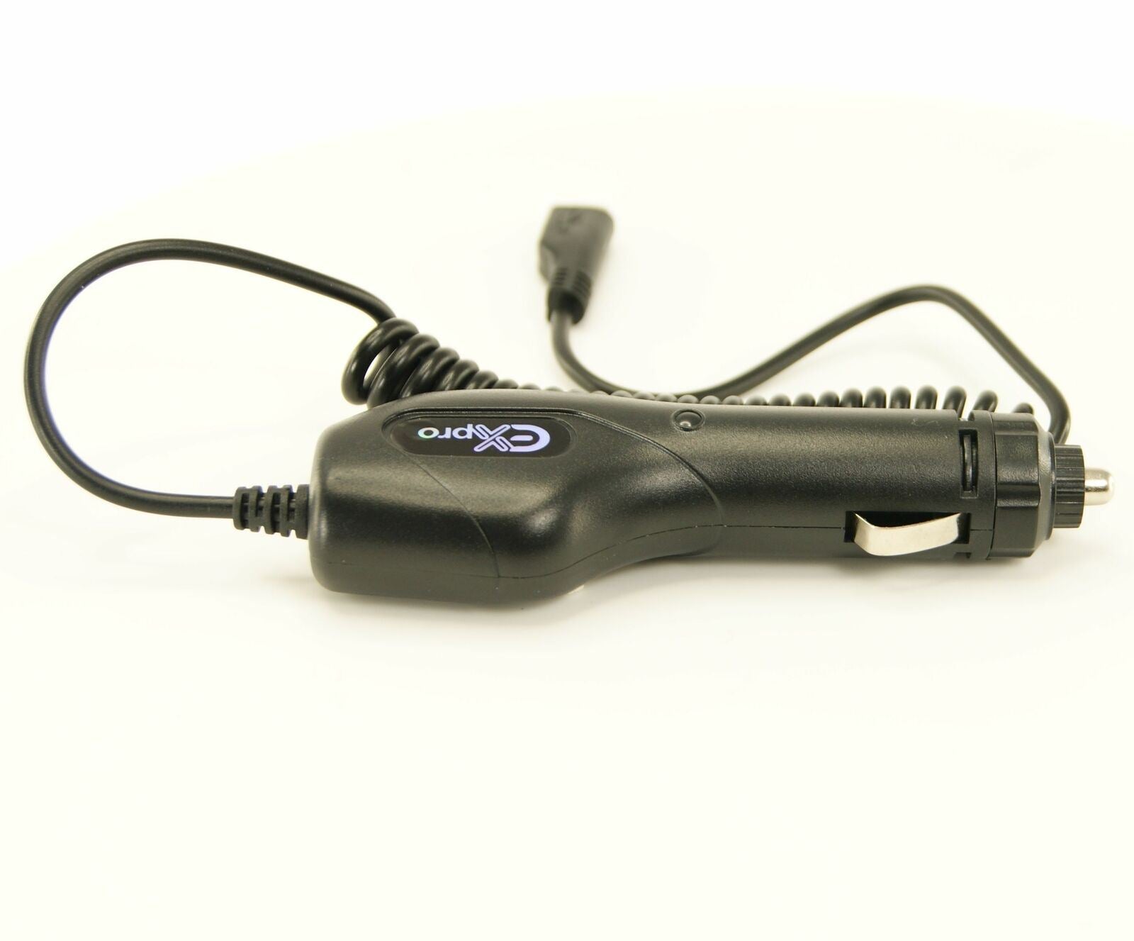 Ex-Pro In-Car Micro-B Power Charger 5v 1.5A with Coiled Cable for Smart Phones